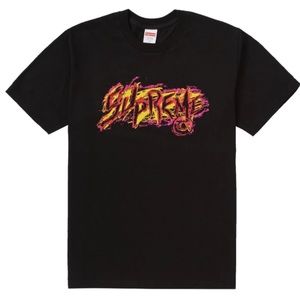 Supreme scratch tee & stickers